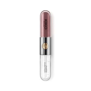 رژ لب مایع به همراه برق لب رنگشاه بلوطی تیره شماره 121 کیکو KIKO